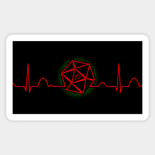 Heartbeat D20 Sticker